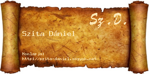 Szita Dániel névjegykártya